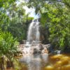 foto da cachoeira no parque recanto das cachoeiras em brotas